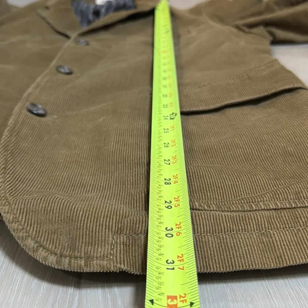 JCrew Men’s L Sport Coat Corduroy Blazer Jacket Tan Academia Classic Preppy